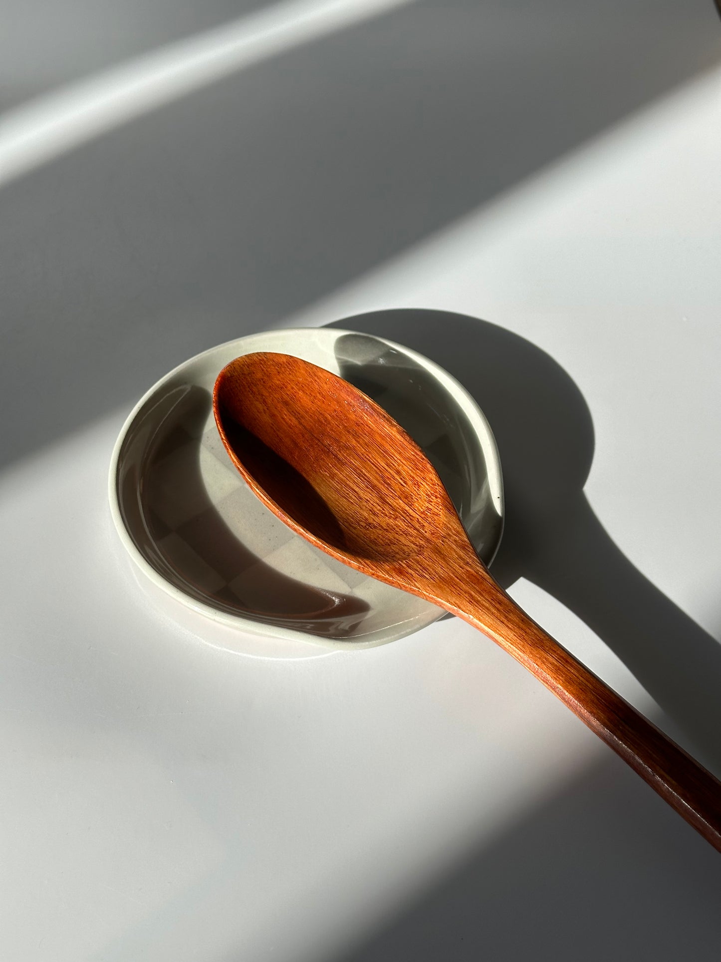 checkered spoon rest