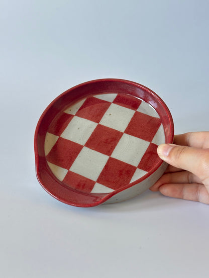 checkered spoon rest