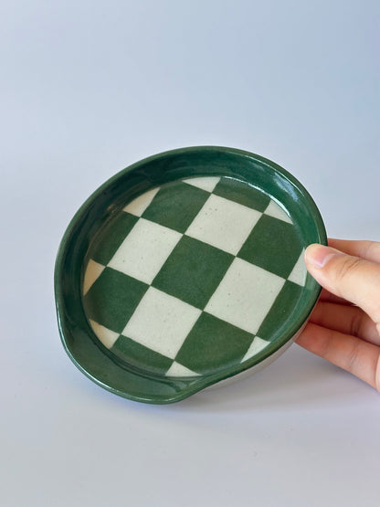 checkered spoon rest