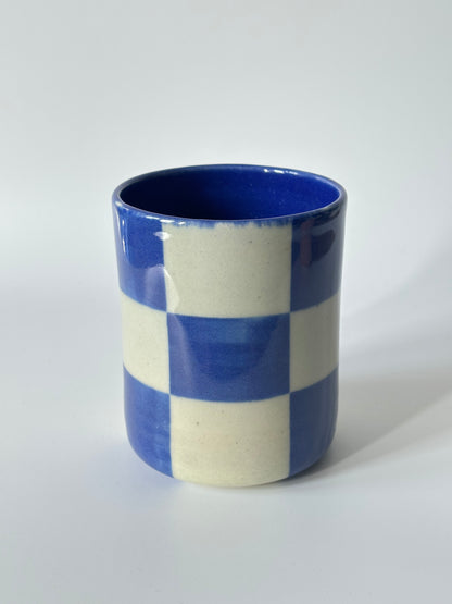 checkered cup