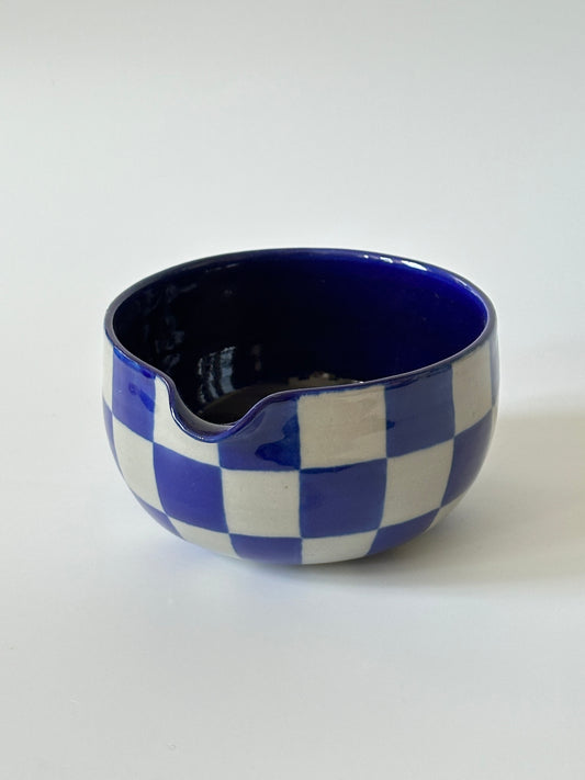 checkered matcha bowl (seconds)