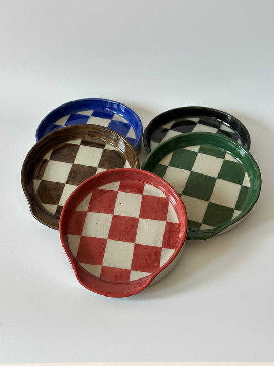 checkered spoon rest